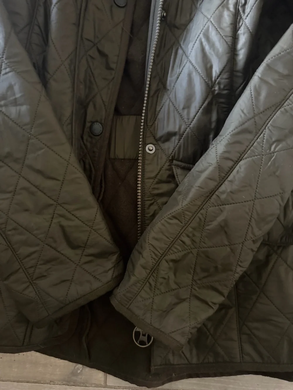 Barbour Quilted Jacket in Olive